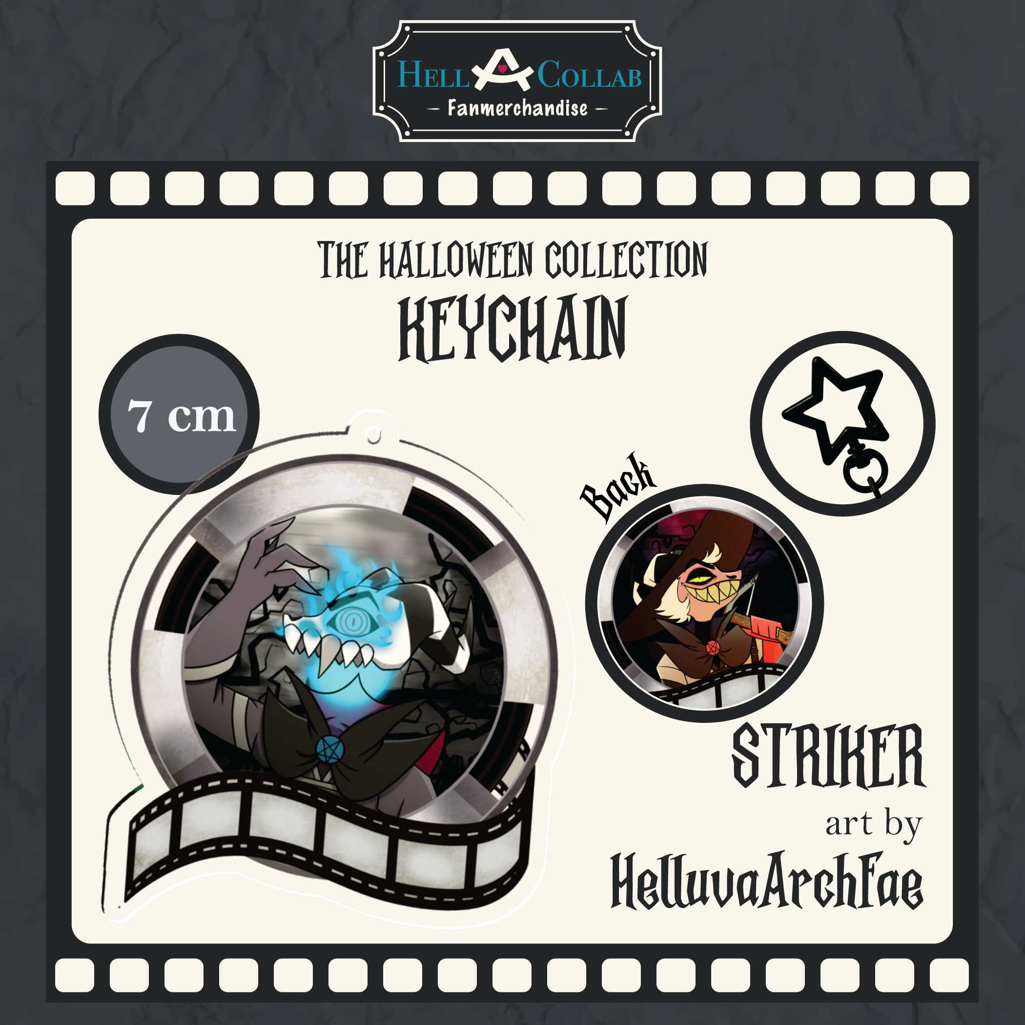 Striker - Acrylic Keychain - Hellacollab Halloween Collection