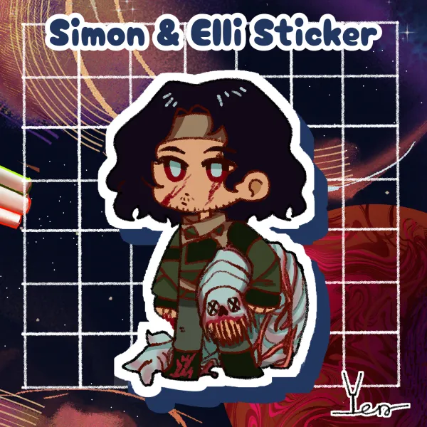 [Iron Lung] Simon and Elli Sticker