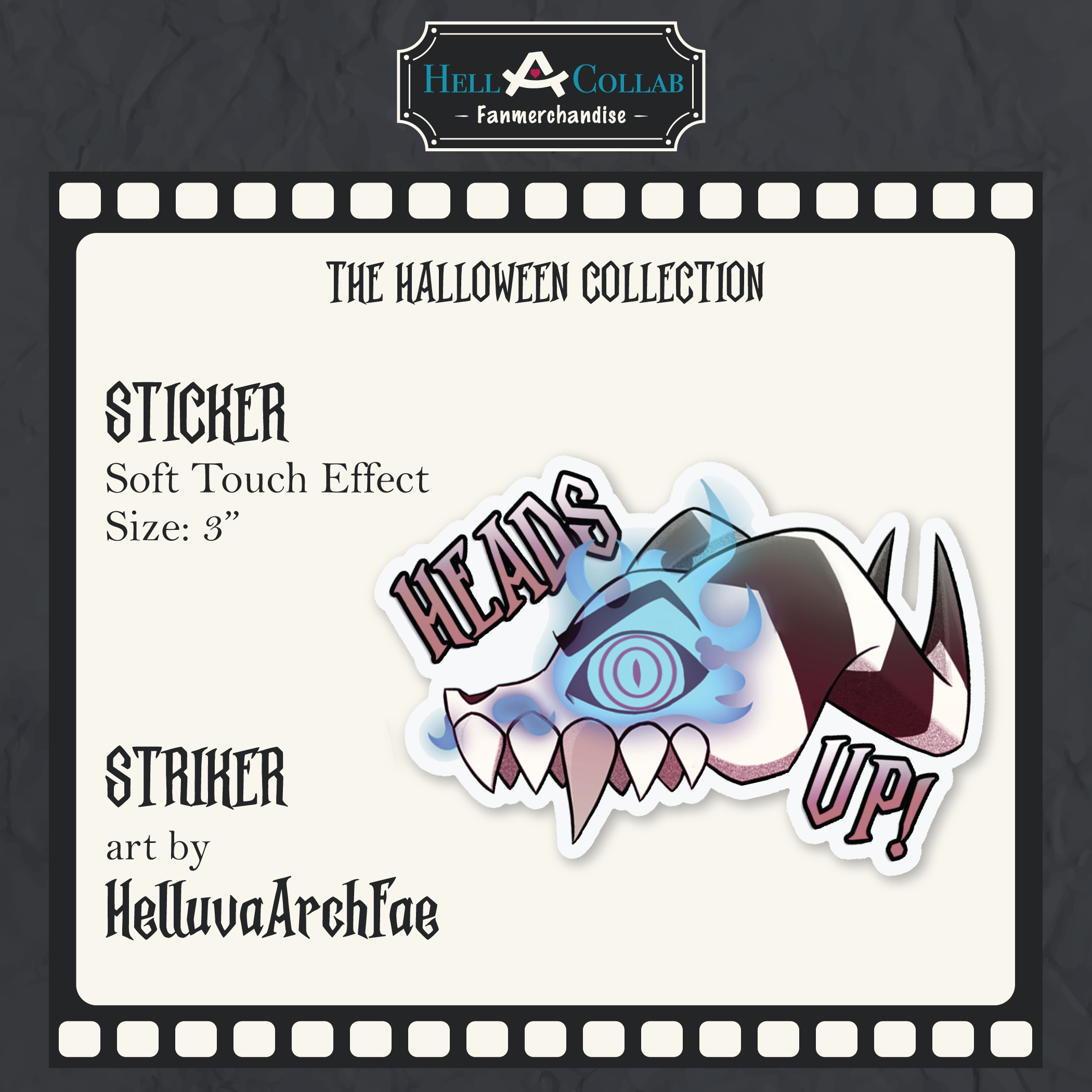 Striker - Sticker - Hellacollab Halloween Collection