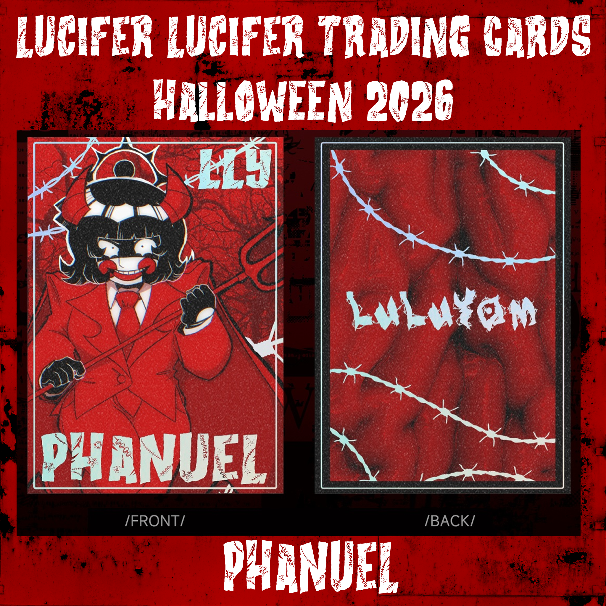 Phanuel Holo Trading Card - 2026 LLY Halloween Collection
