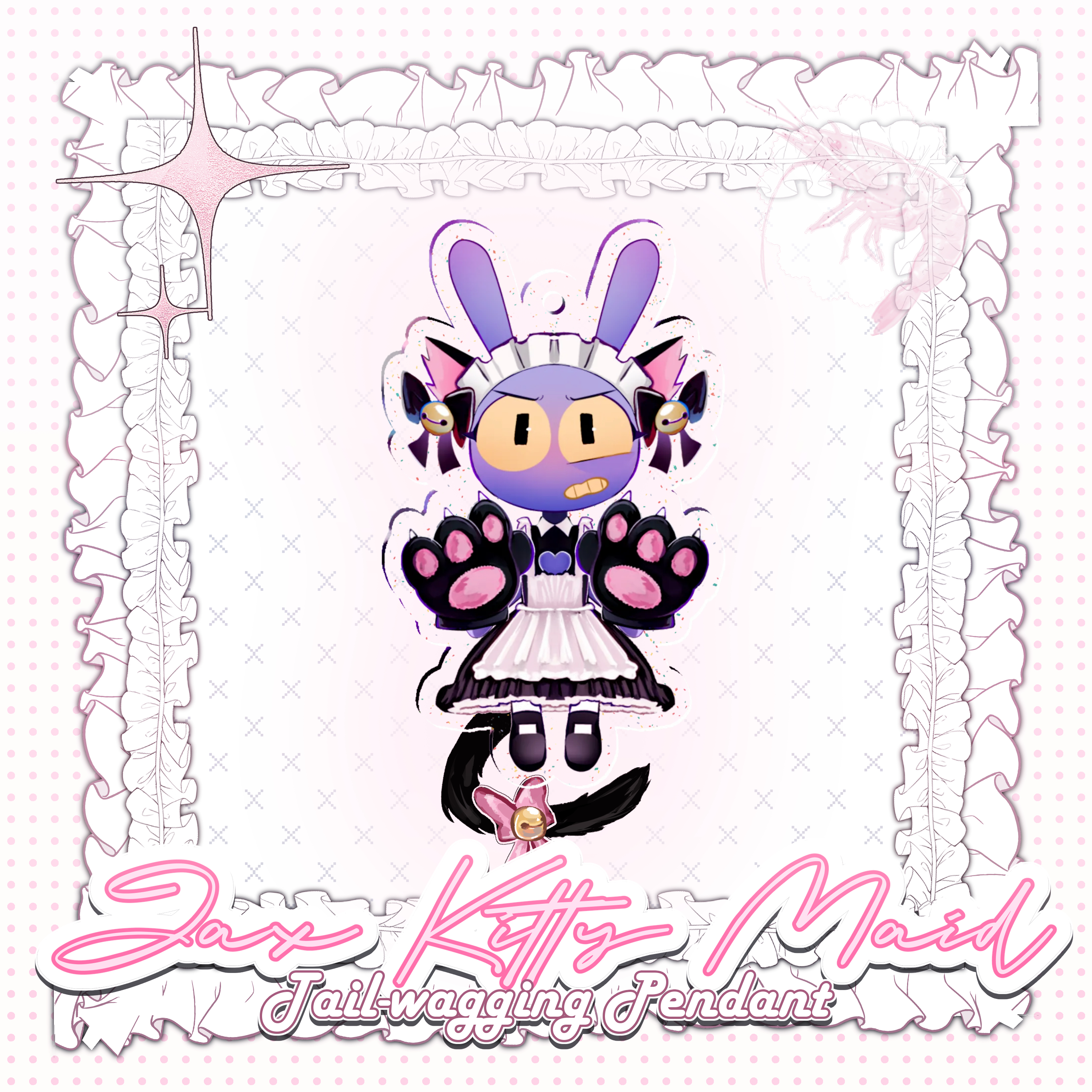 Jax Kitty Maid ! <3 Tail-wagging Pendant