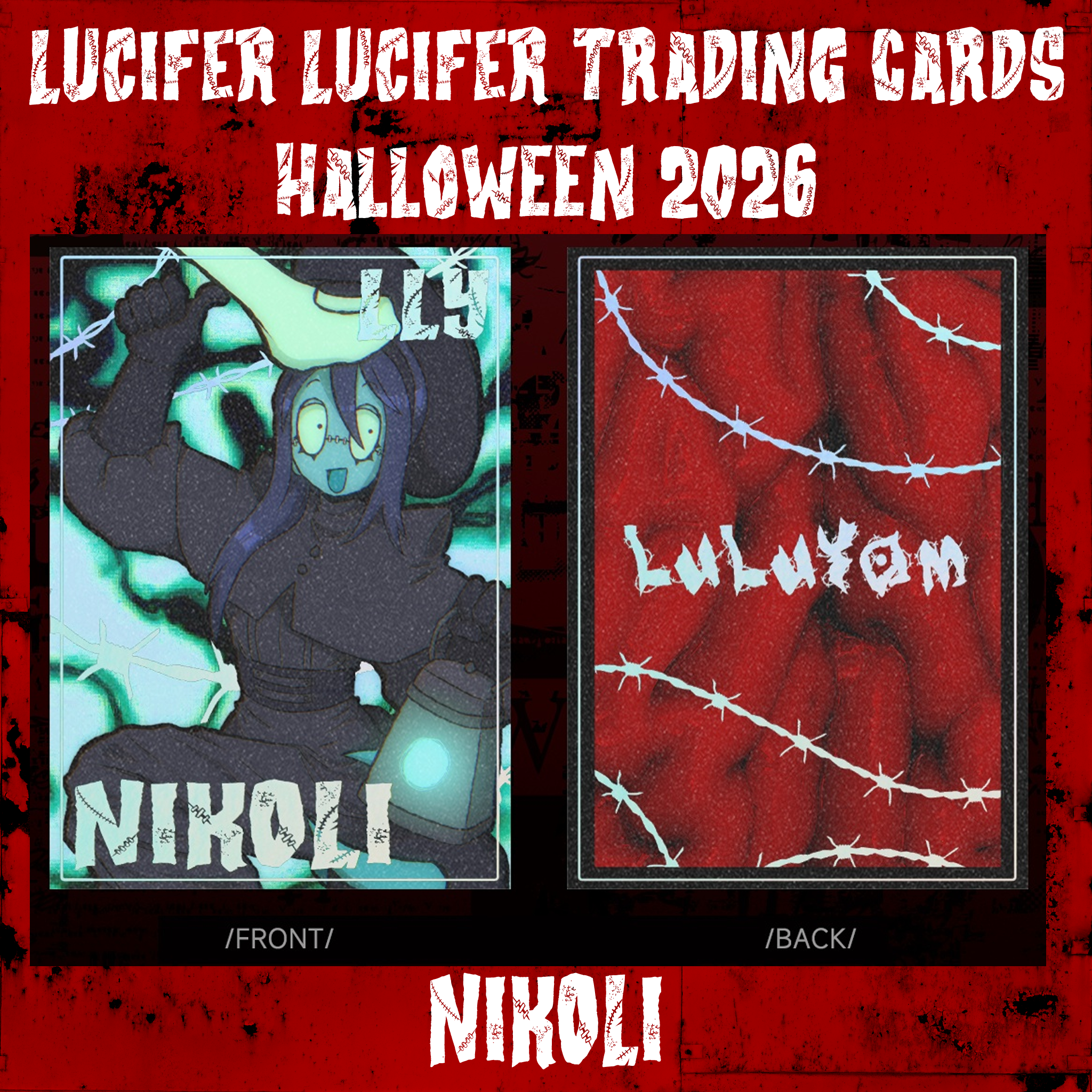 Nikoli Holo Trading Card - 2026 LLY Halloween Collection