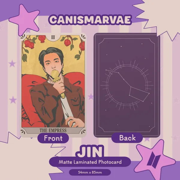 BTS Jin Tarot Matte Laminated Photocard