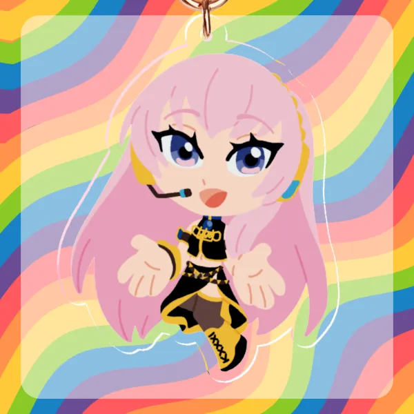 Megurine Luka Clear Acrylic Keychain