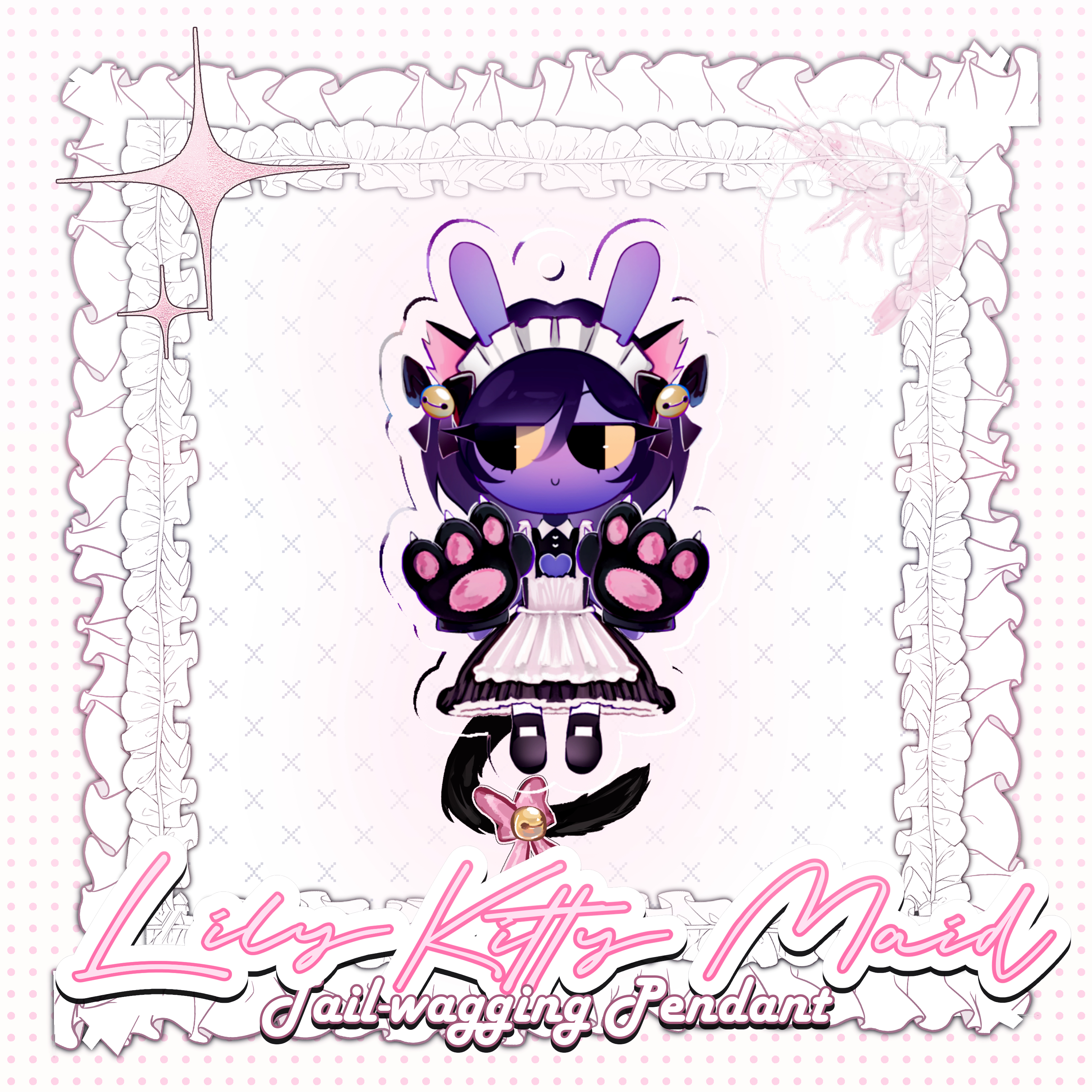 Lily/Jax Kitty Maid ! <3 Tail-wagging Pendant