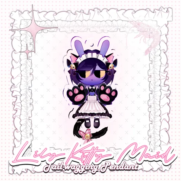 Lily/Jax Kitty Maid ! <3 Tail-wagging Pendant