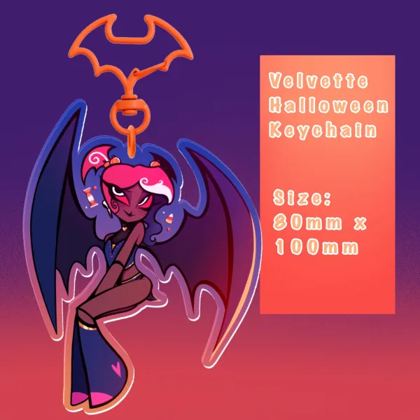 Velvette Halloween Keychain