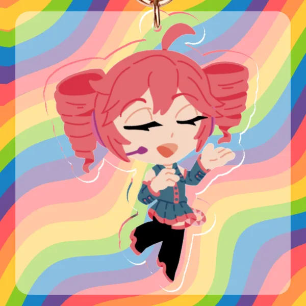 Kasane Teto Clear Acrylic Keychain