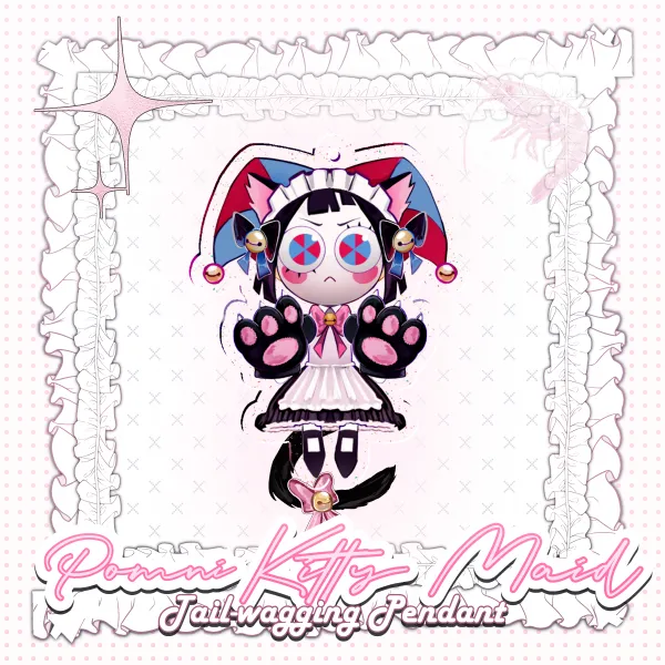 Pomni Kitty Maid ! <3 Tail-wagging Pendant