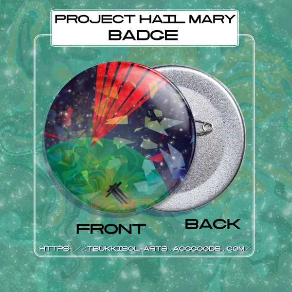 Grace Rocky Save Stars || Project Hail Mary || Round Badges (Button Pins)