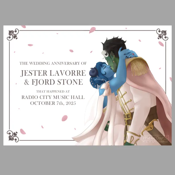 The Wedding (Anniversary) of Fjord Stone and Jester Lavorre