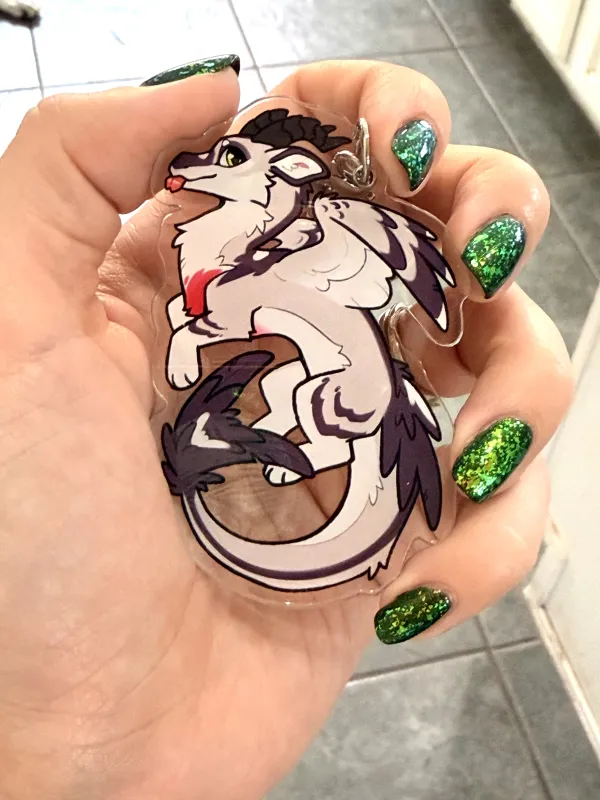 Clear Acrylic Paloma Keychain