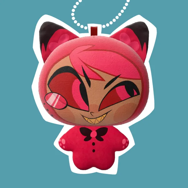 Alastor mochi plush keychain