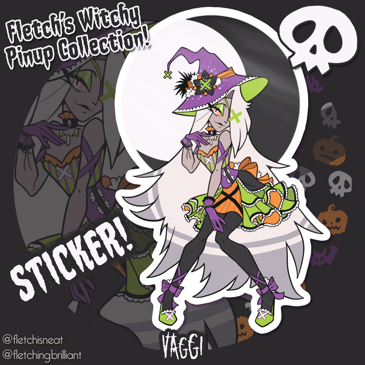 Witchy Pinups! STICKER ~Vaggi~