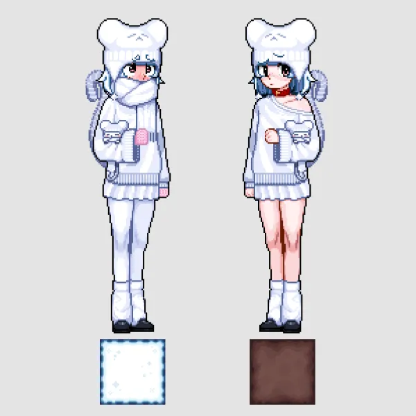 Nemimi Pixel Winter Full Body Standee