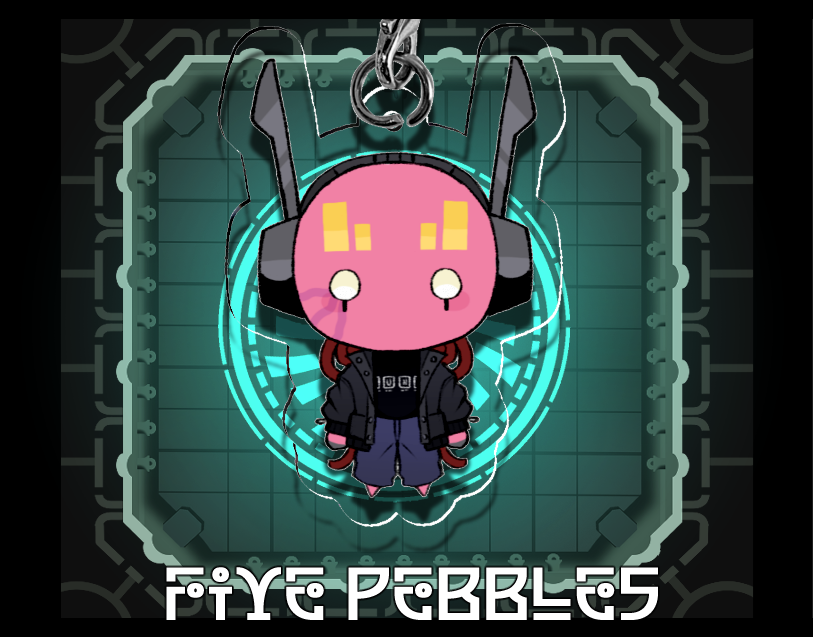 Five Pebbles - Phone Charm