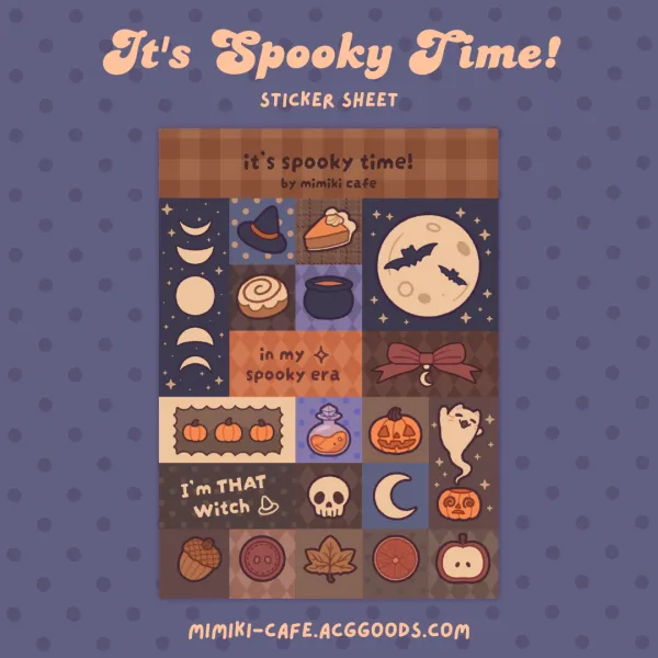 It's Spooky Time! - Halloween Sticker Sheet