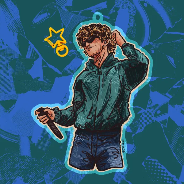 BLOND DJO KEYCHAIN