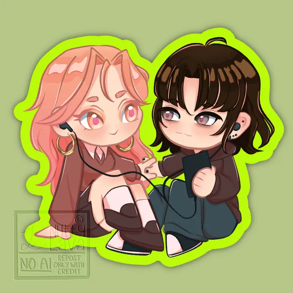 (TGSWIIWAGAA) MitsuAya Diecut Sticker Fanmerch | The Guy She Was Interested in Wasn't a Guy At All