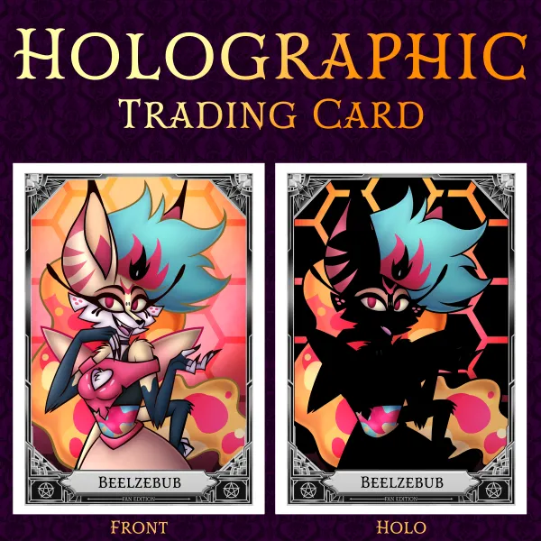 Beelzebub - Helluva Boss Holographic Fan Trading Card