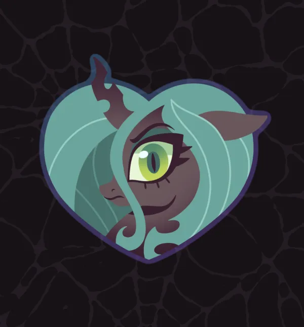 Chrysalis Heart Pin