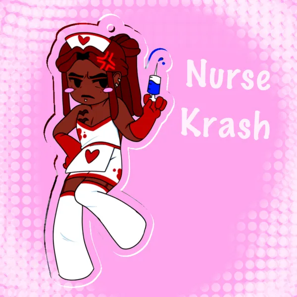 Nurse Krash Keychain