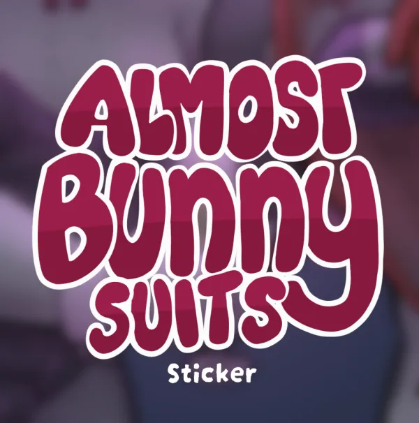Almost bunny suit 🥒🍸 sticker
