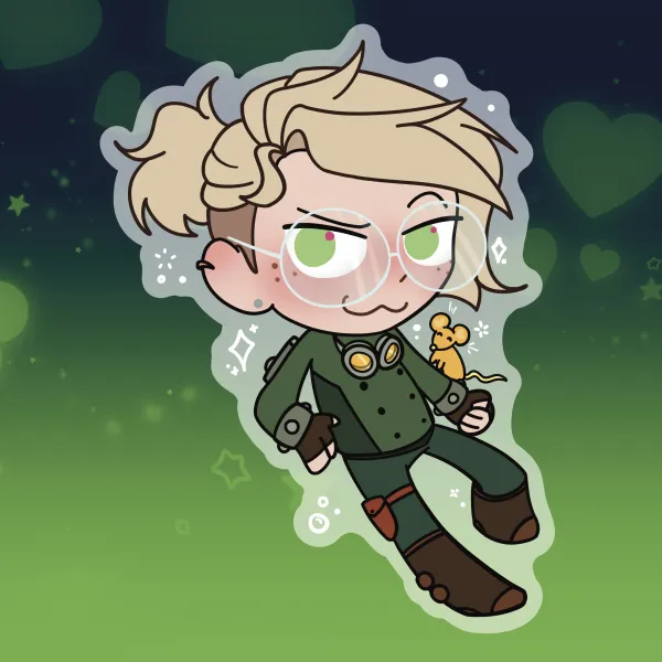 Hugo (Vat7k) Glitter Keychain 💚