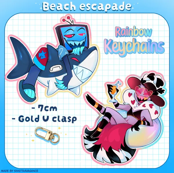 Beach escapade Vox keychain