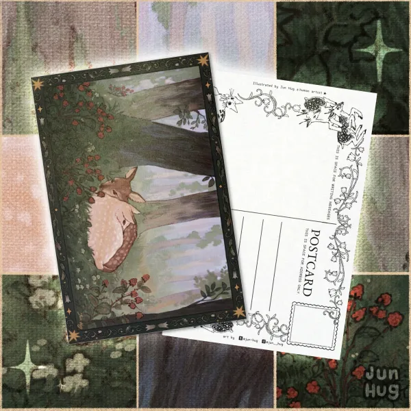 Forest Fawns Postcard