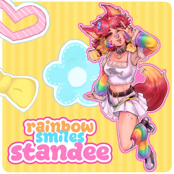 🌈 rainbow smiles - standee