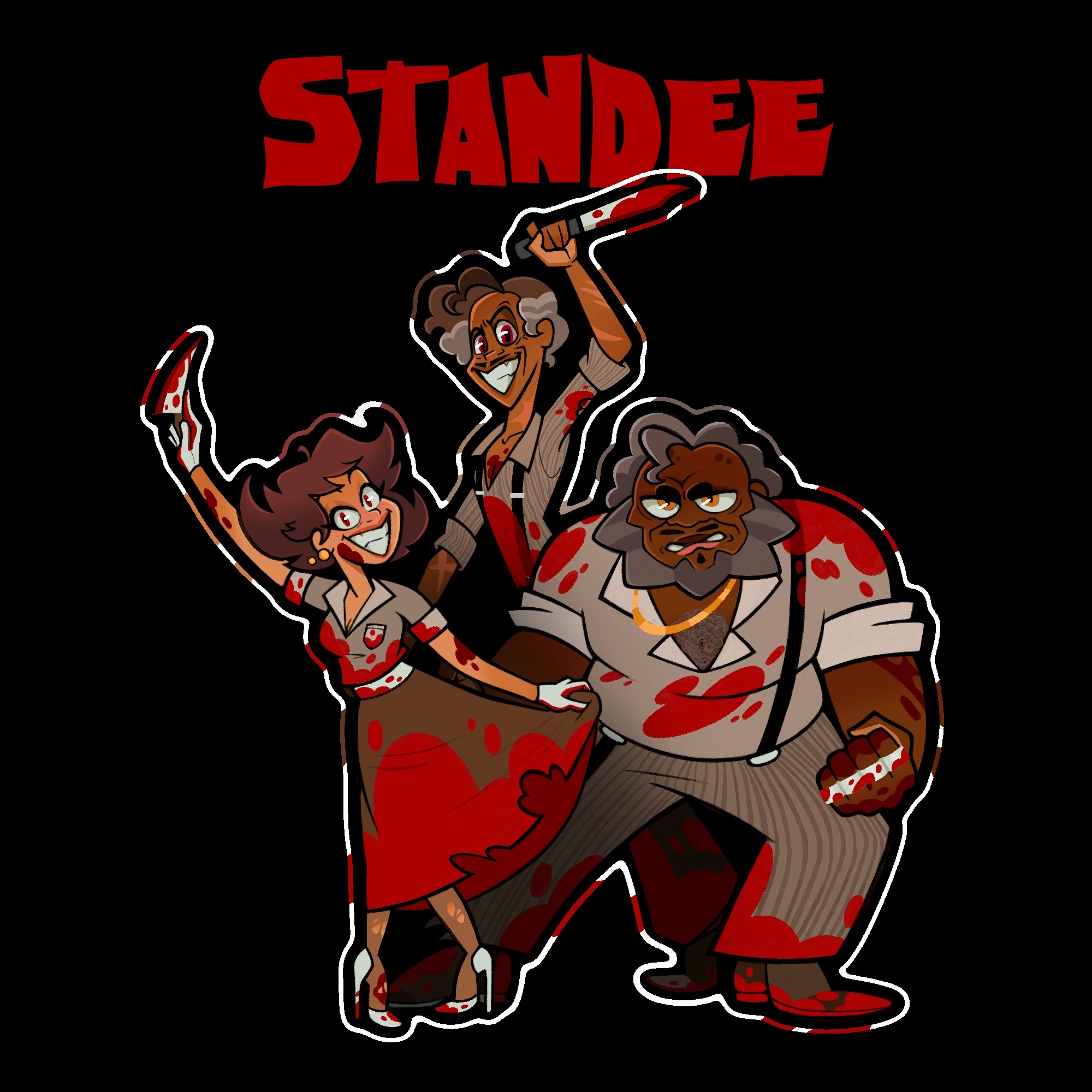 Slasher RadioTrio Standee