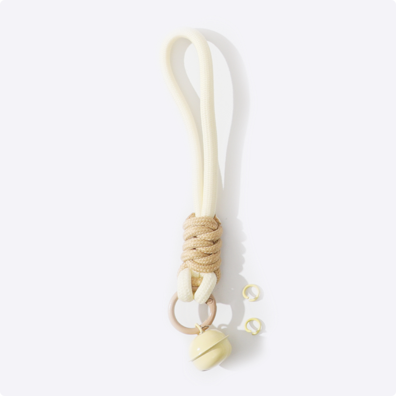 Beige Bell Lanyard
