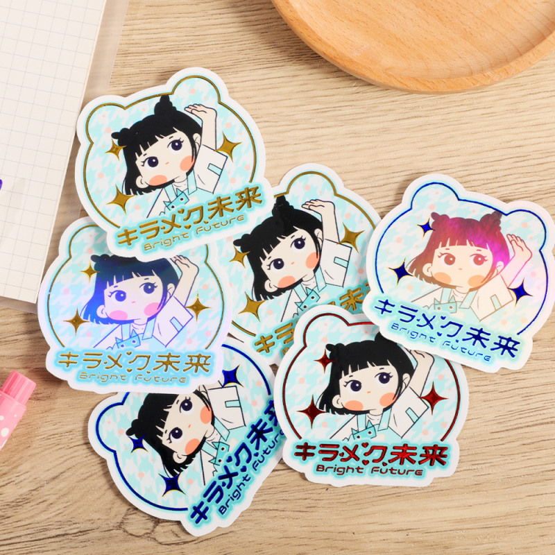 Custom Hot Foil Stamping Die Cut Stickers
