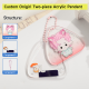 Custom Onigiri Two-piece Acrylic Pendant