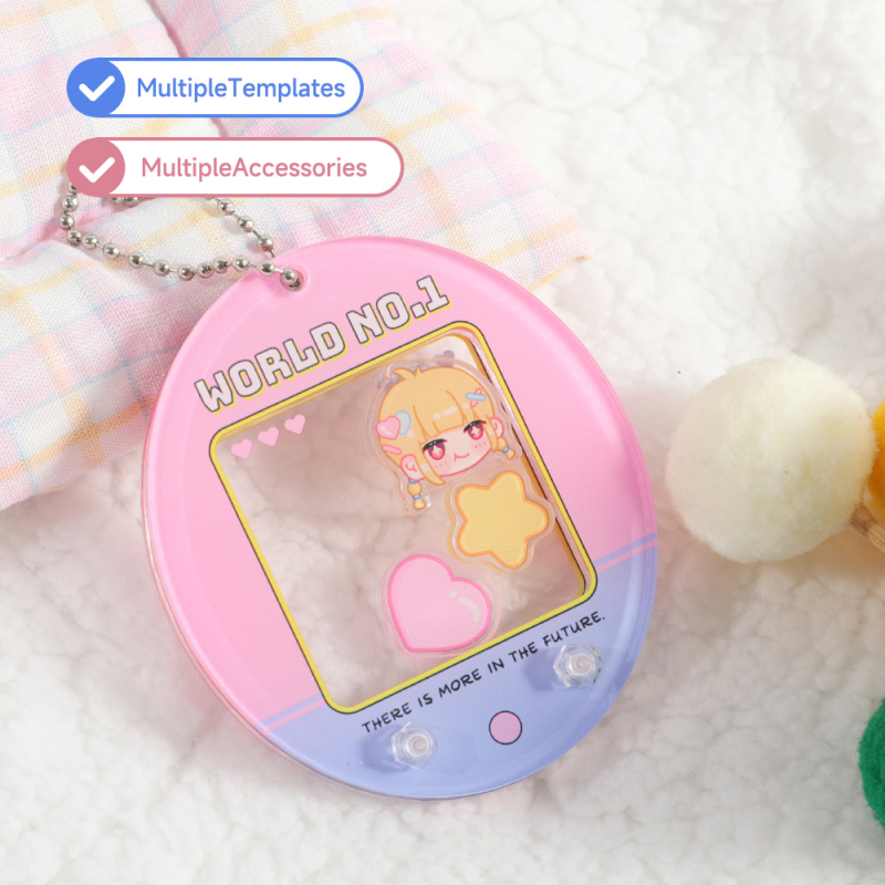Custom Acrylic Tama Egg Shaker Pendant