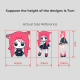Acrylic Omamori Pendant Size Reference