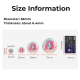 Round Badges (Button Pins) Size Information