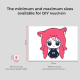 Acrylic Omamori Pendant Size Information