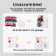 Clear Acrylic Clip Standees Unassembled