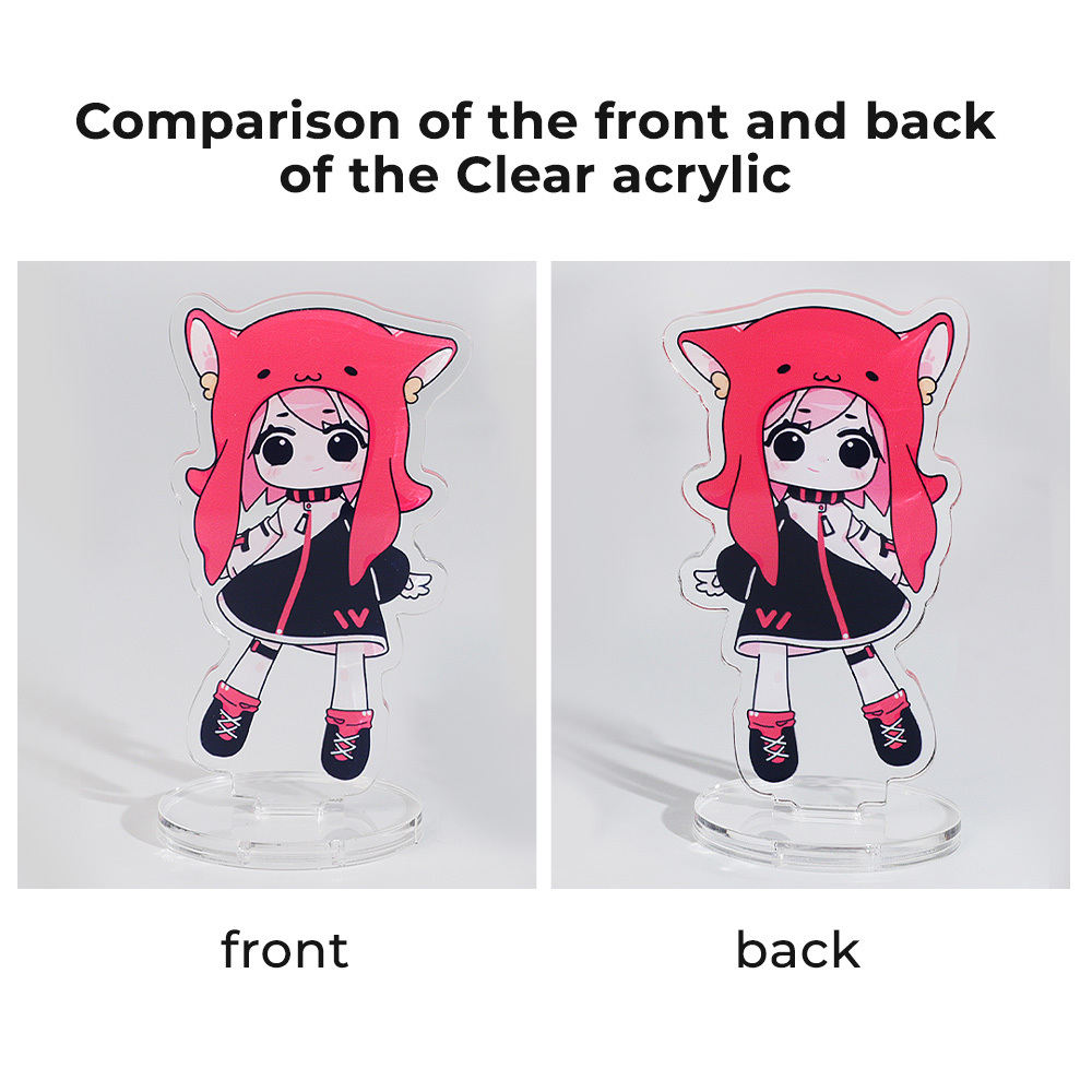Custom Colored Edge Acrylic Standees