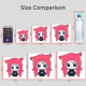 Ear Flick Acrylic Standees Size comparison