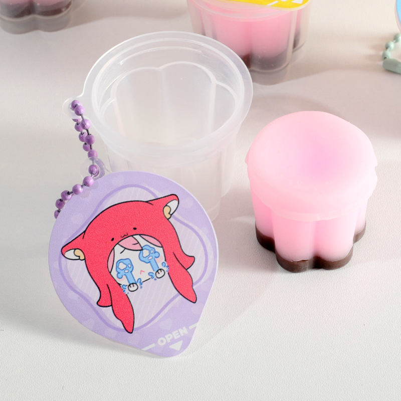 Custom Squishy Pudding Jelly Keychains2