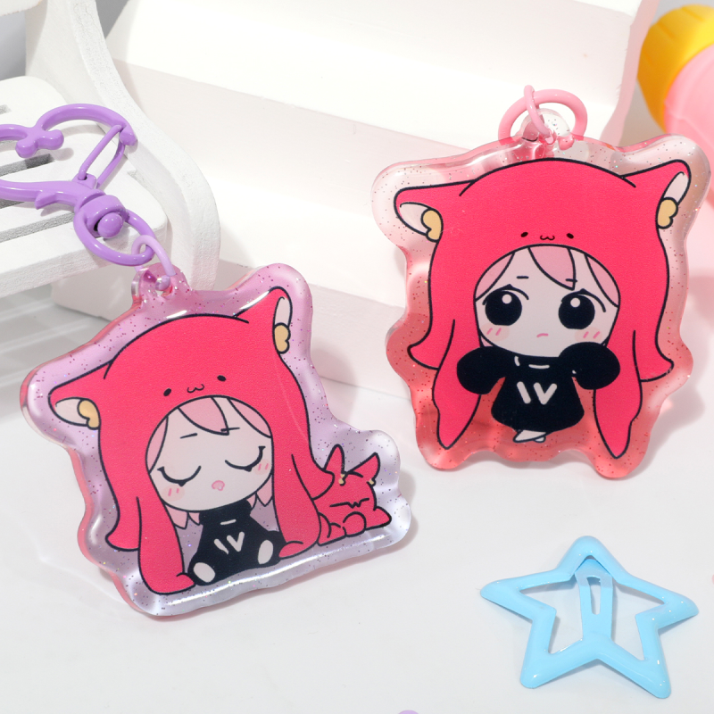 Custom Epoxy Glitter Acrylic Keychains1