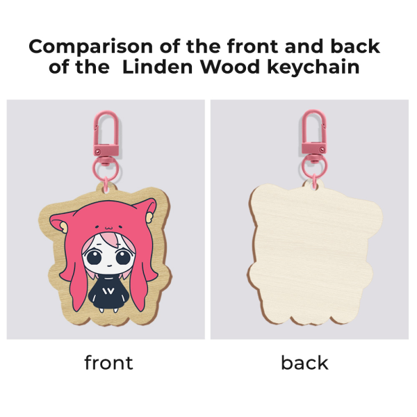 Custom Wood Movable Wings Keychains