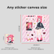 Custom Coated Paper Stickers Sheet