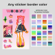 Custom Coated Paper Stickers Sheet