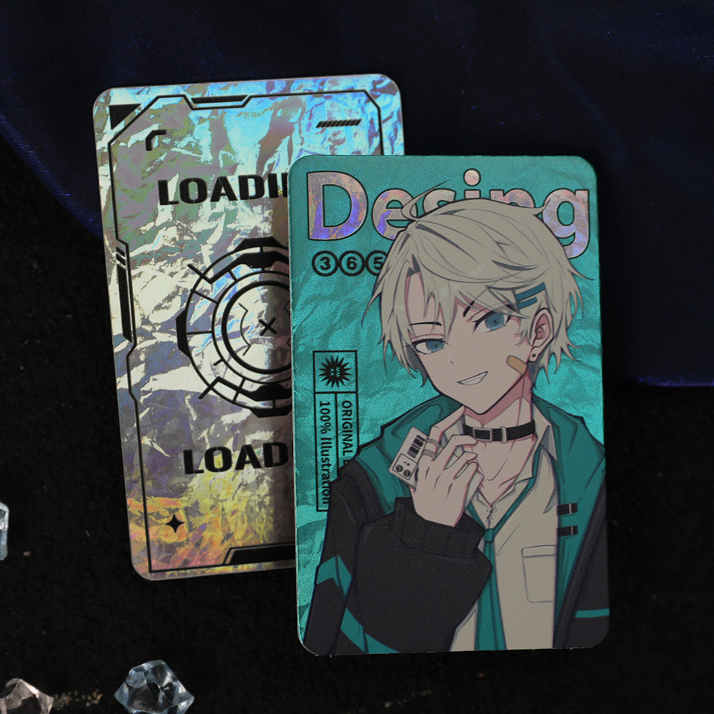 holographic photo card 20 Pieces ID Hologram Business Self Stick ID Hologram Cards, 2.05 x 3.3 Inch Integrate Hologram Overlays On ID