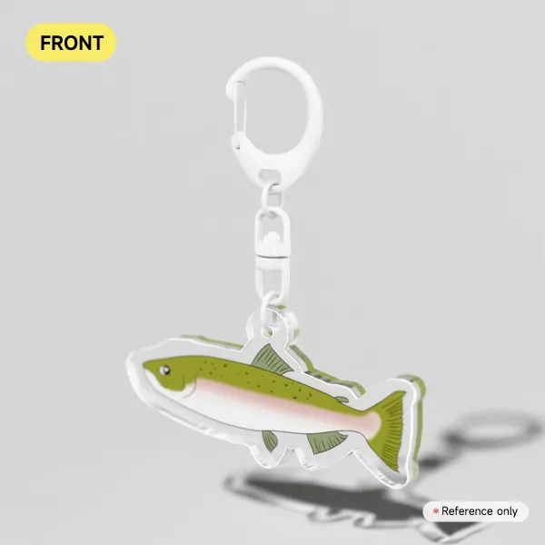 Pink Salmon Keychain