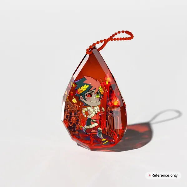 Zagreus - Gemstone Thick Acrylic Block Keychains